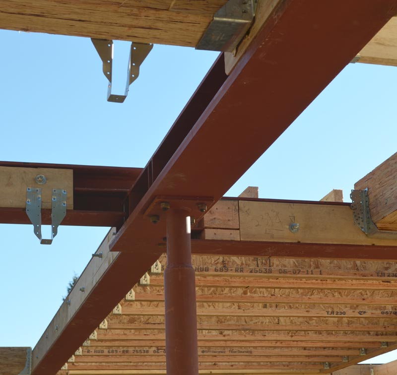 COMPOUND-STEEL-BEAM-CONNECTION-OFFSET-HEIGHTS
