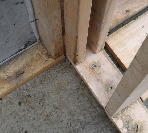 Stud Wall Framing Home Building In Vancouver - How To Build A Corner When Framing Wall